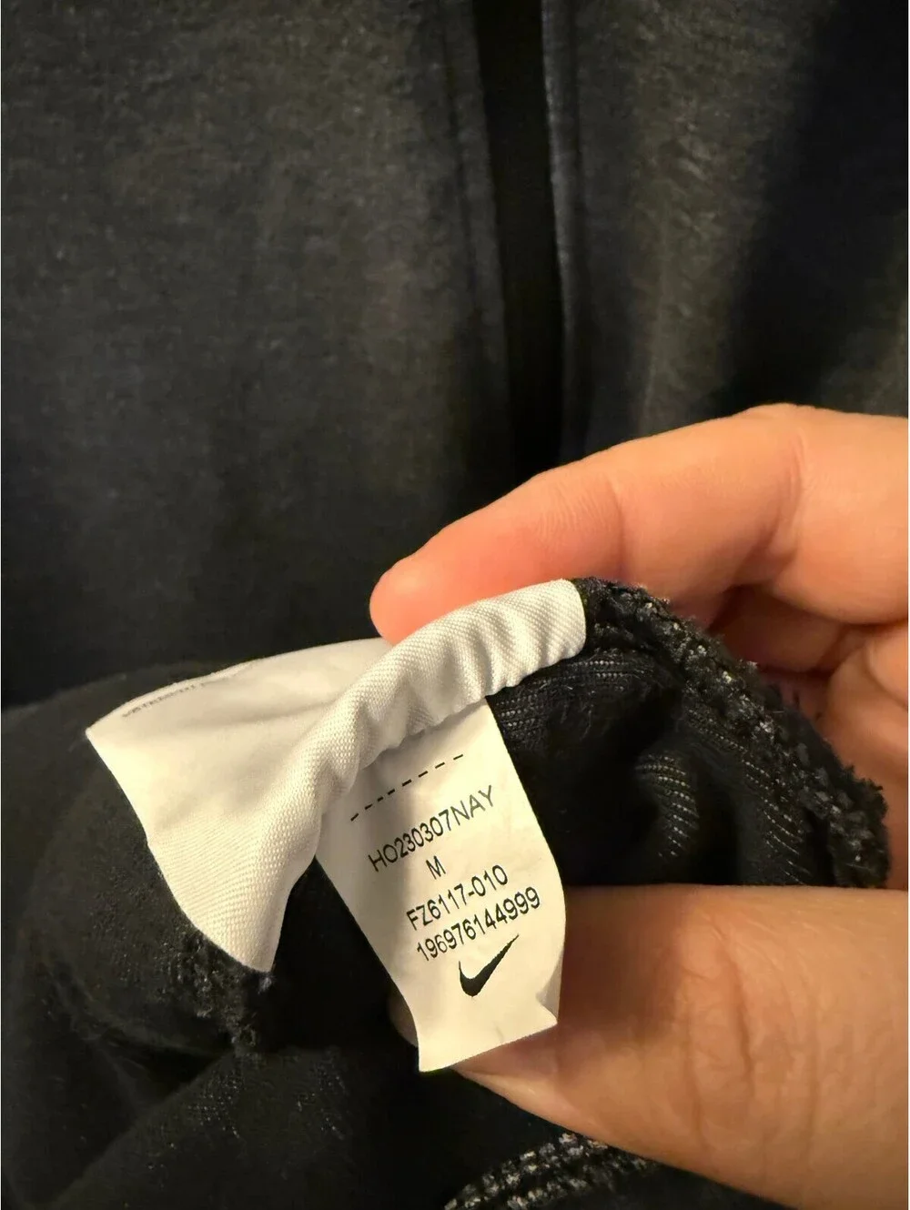 Nike Yoga Dri-FIT Full Zip Hoodie Women’s M Charcoal Thumbholes 2-Way Zip
